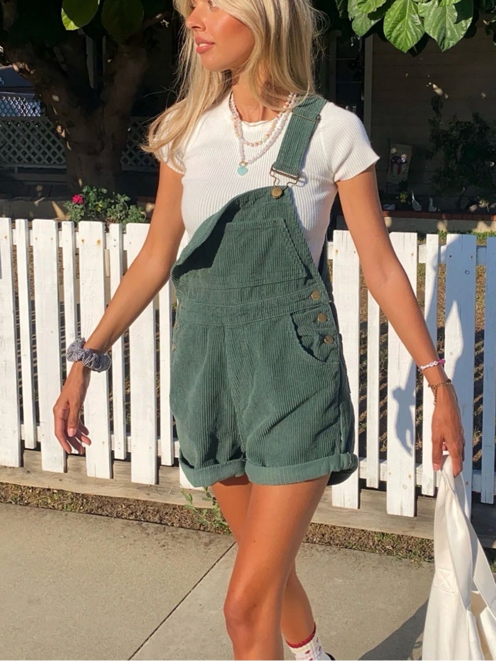 NWT - Princess Polly “Kacey” Olive Green Corduroy Overalls